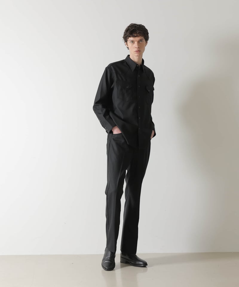 MB ハイエンド尾州ウール ランチャードレスジーンズ by Wrangler L MB COLLABORATION ハイエンド尾州ウール WRANCHER ランチャードレスジー