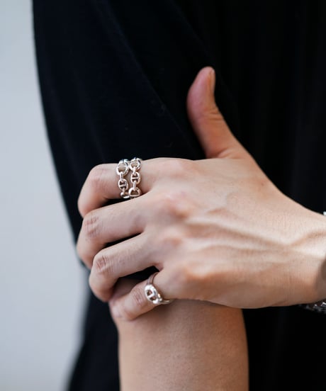 OX JEWELRy Anchor Chain Classic Double Ring