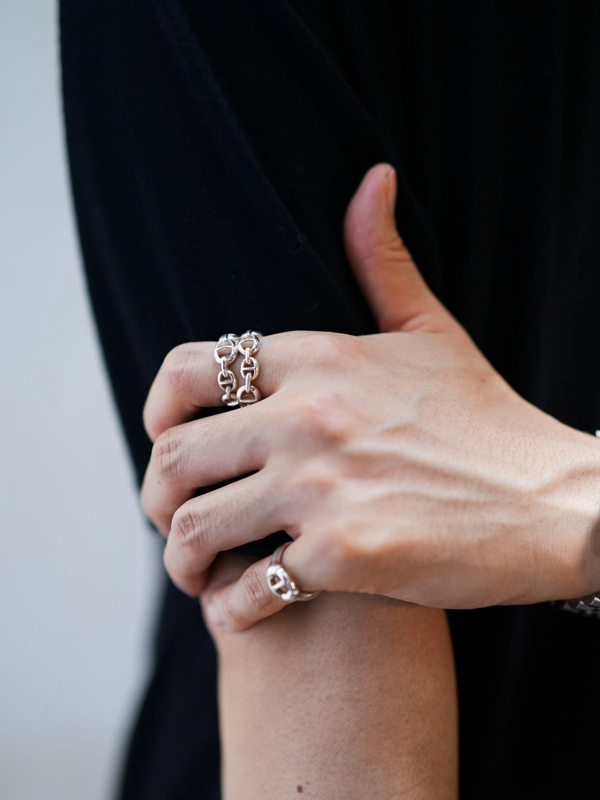 OX JEWELRy Anchor Chain Classic Double Ring | M