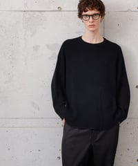 MB ULTIMATE FABRIC High Twist Extra Fine Merino Wool ワッフルクルーネック by UMEDA NIIGATA