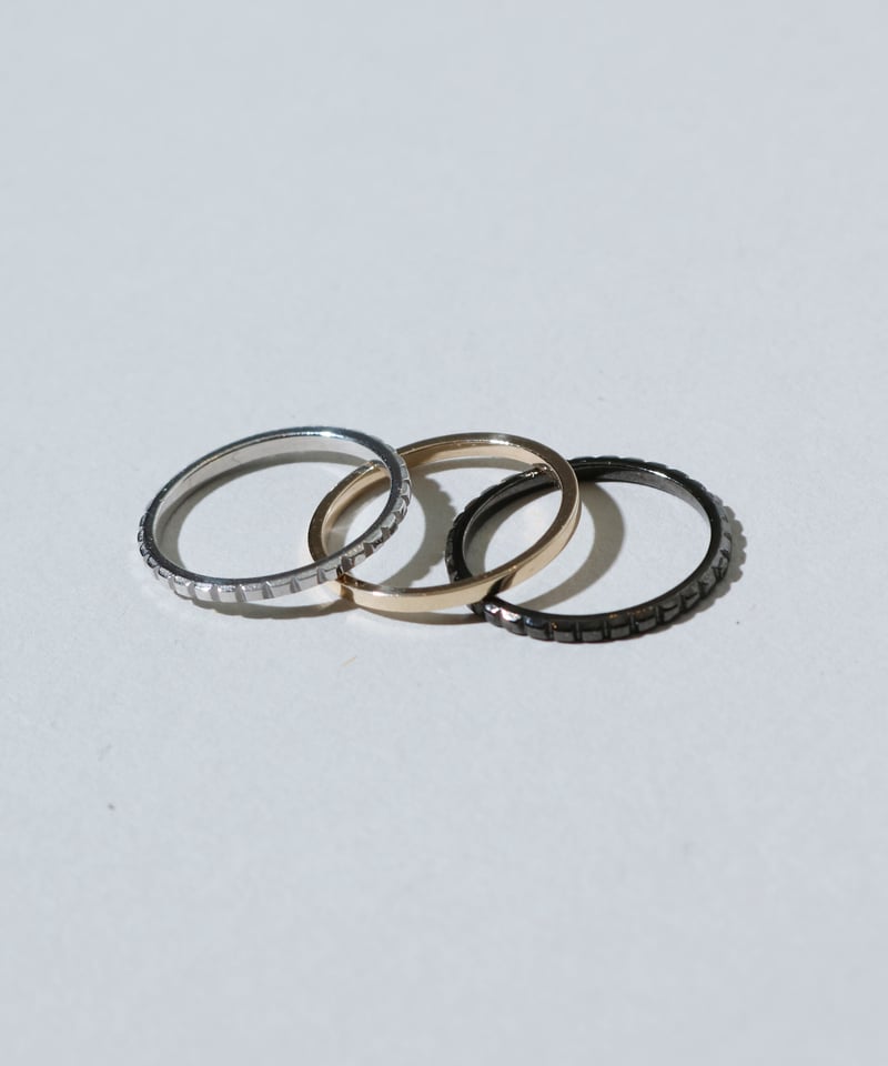 MB OX JEWELRY Three Color Ring Set 21号