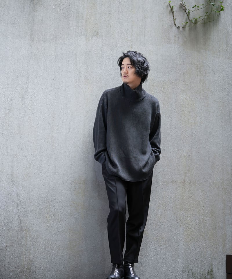 MB ワッフルタートルネック by UMEDA NIIGATA Mサイズ MB ULTIMATE FABRIC High Twist Extra Fine Merino