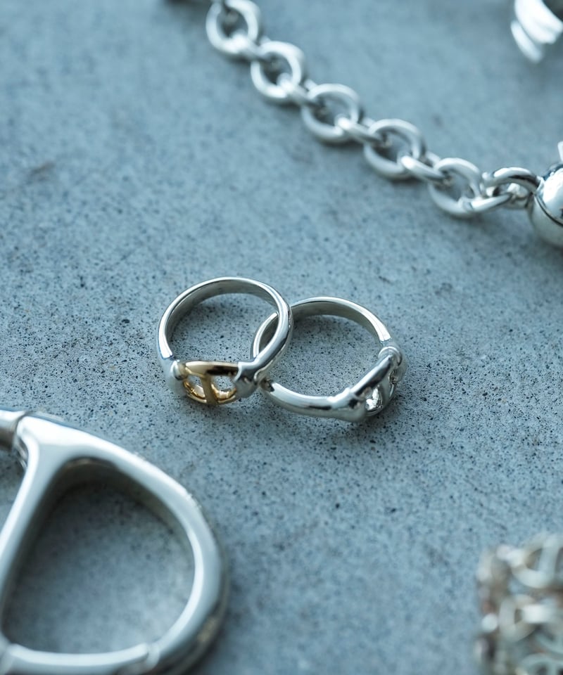 未使用 OX JEWELRy アンカーチェーンダブルリング 19号程度 9/28発売】OX JEWELRy Center Anchor Chain Classic