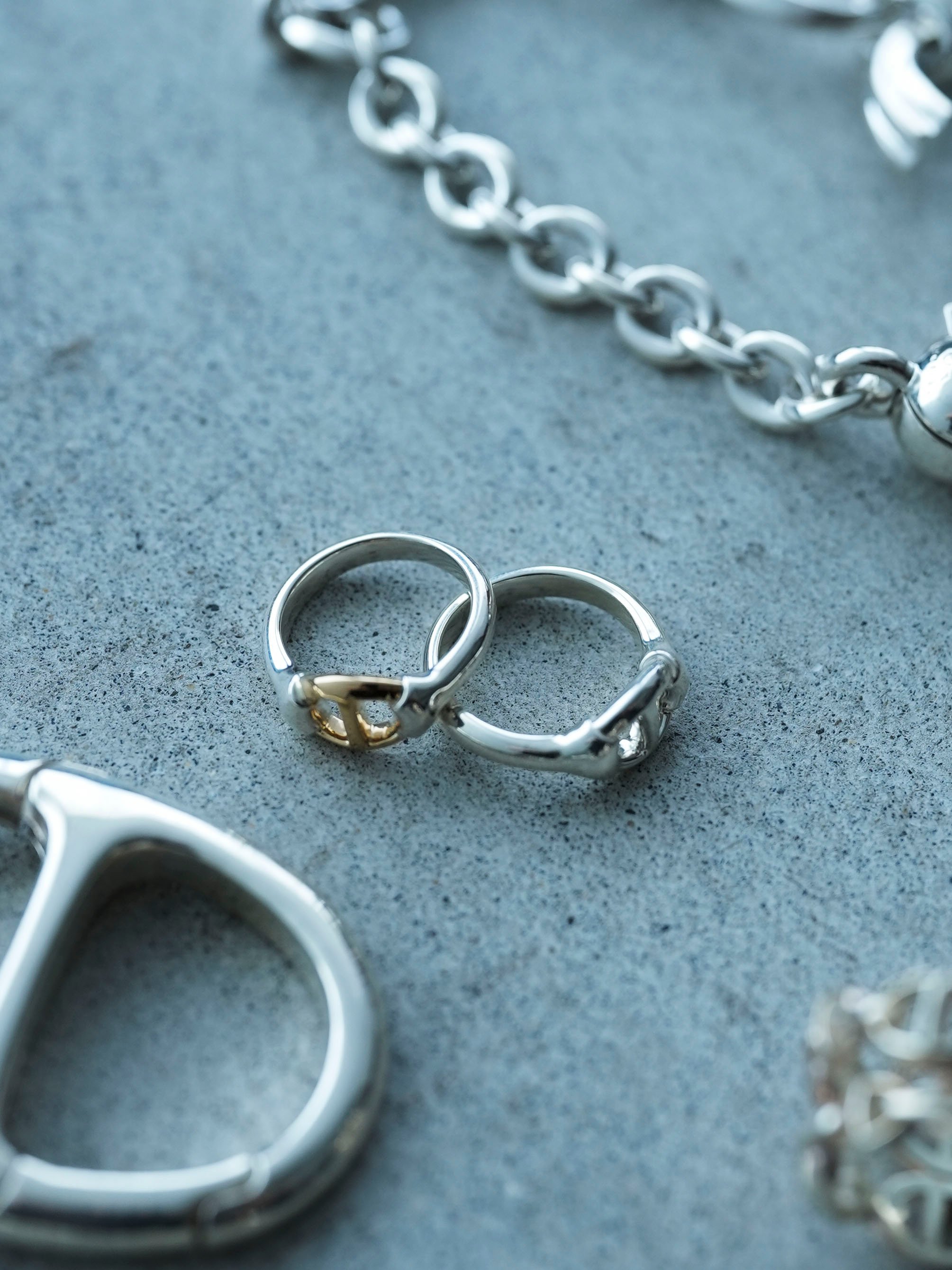 アクセサリー Center Anchor Chain Classic Ring(small) OX JEWELRy Center Anchor Chain Classic Ring(sma