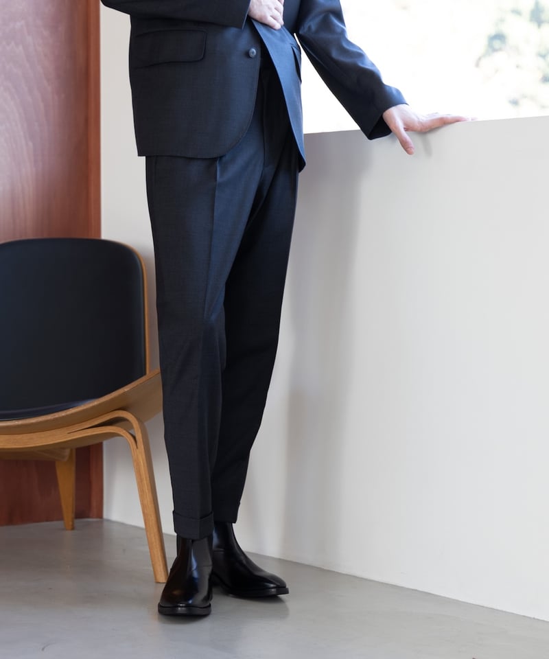 MB ULTIMATE FABRIC ウールシルク パーマネントスリムスラックス | MB -