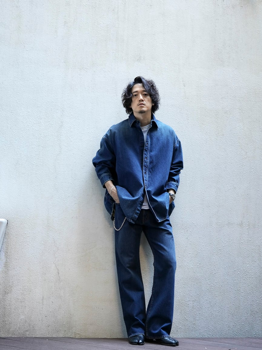 MBハイエンド ヴィンテージデニムシャツジャケット by SHOWAM