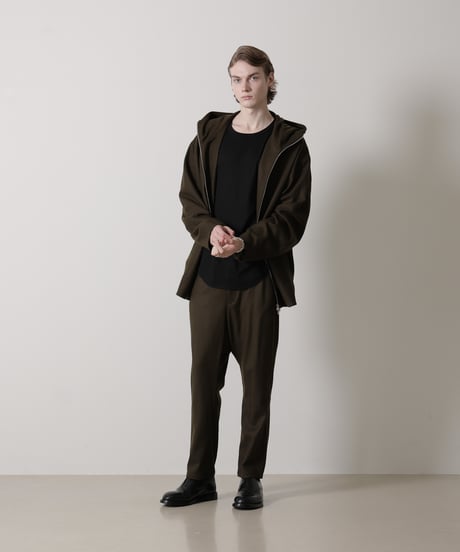 MB ULTIMATE FABRIC 梳毛カシミヤ ストレッチフラノ サルエルスラックス