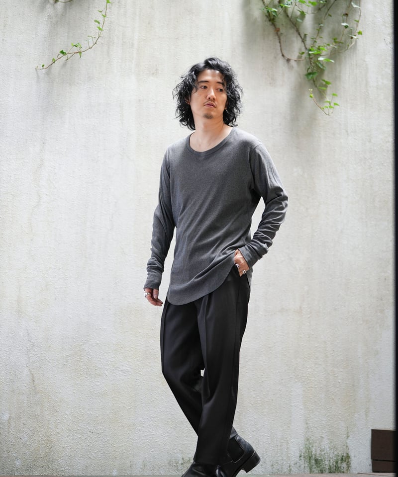 STANDARD WOOLY TWILL TAPERED SLACKS | MB -there
