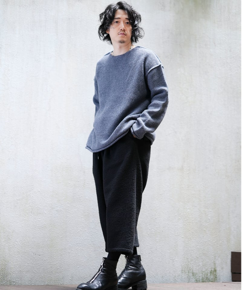 MB ULTIMATE FABRIC ウール縮絨サルエルパンツ by LANIFICIO B