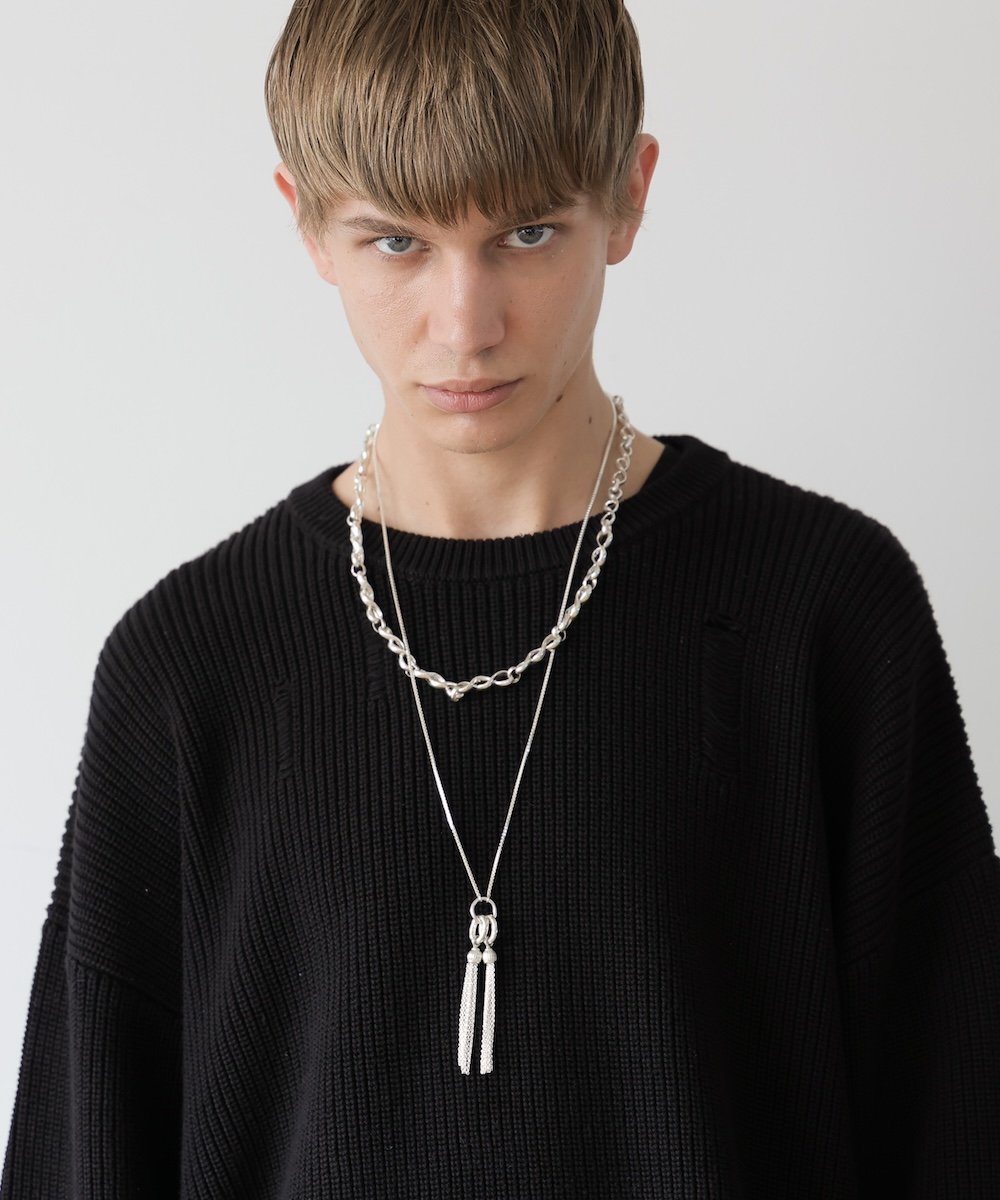 OX JEWELRy High-End SILVER CLASSIC TASSEL NECKL