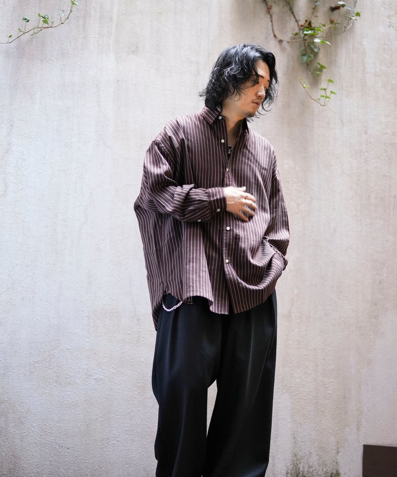 MB ハイエンドストライプビッグシャツ fabric by ACAR | MB -there
