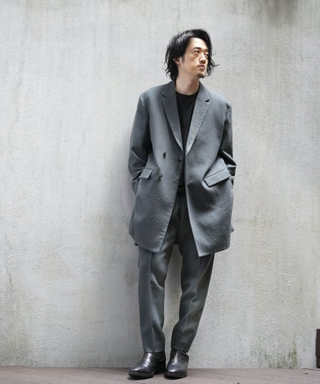 MBハイエンド尾州 近江晒ウール スリムスラックス