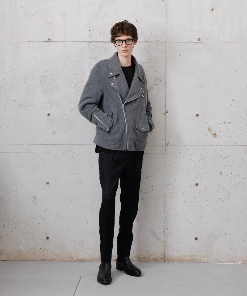 MB LIMITED フリースダブルライダース by Lanificio Becagli IT