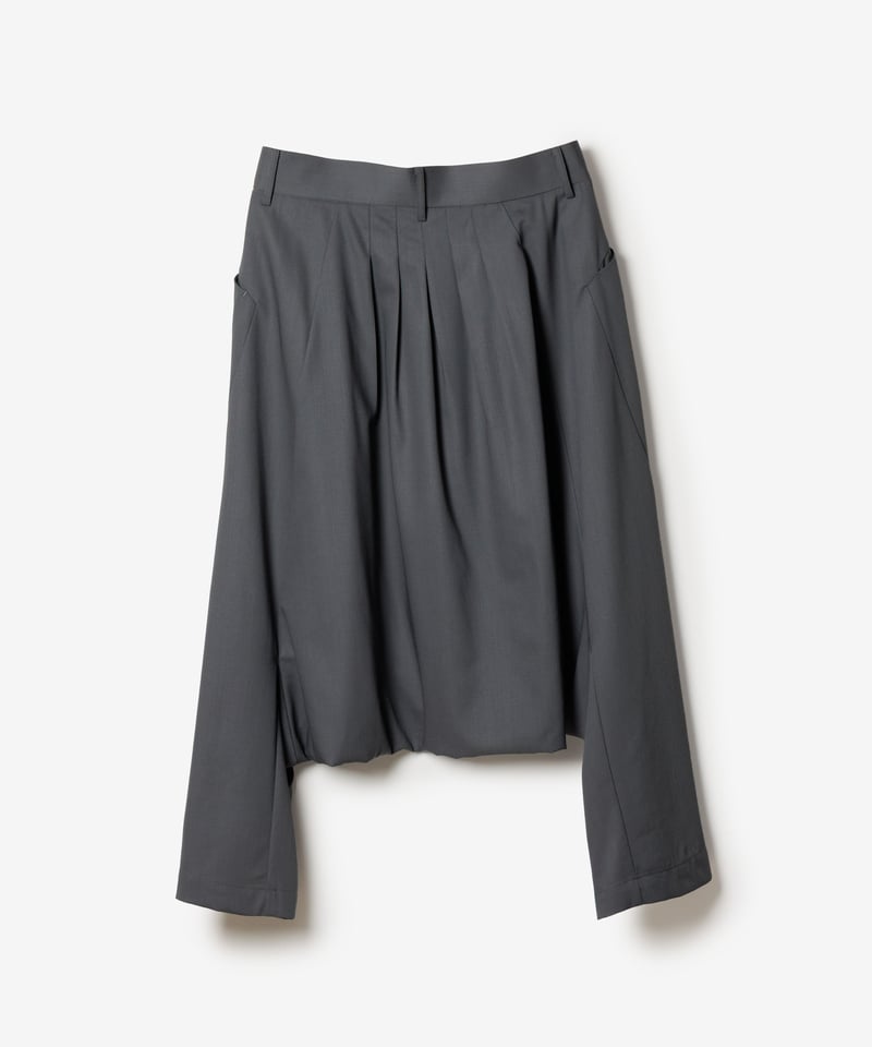 MB ULTIMATE 尾州ウール 4タックサルエルスラックス | MB -there