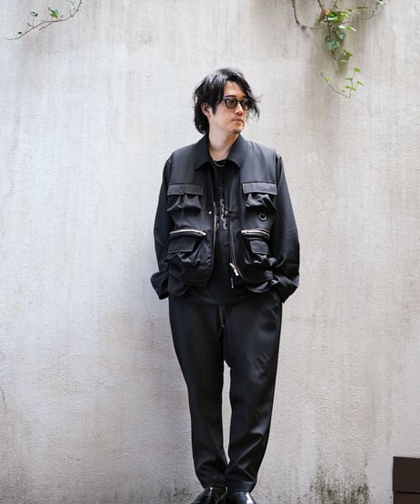 STANDARD WOOLY TWILL  CUT OFF CROPPED BLOUSON