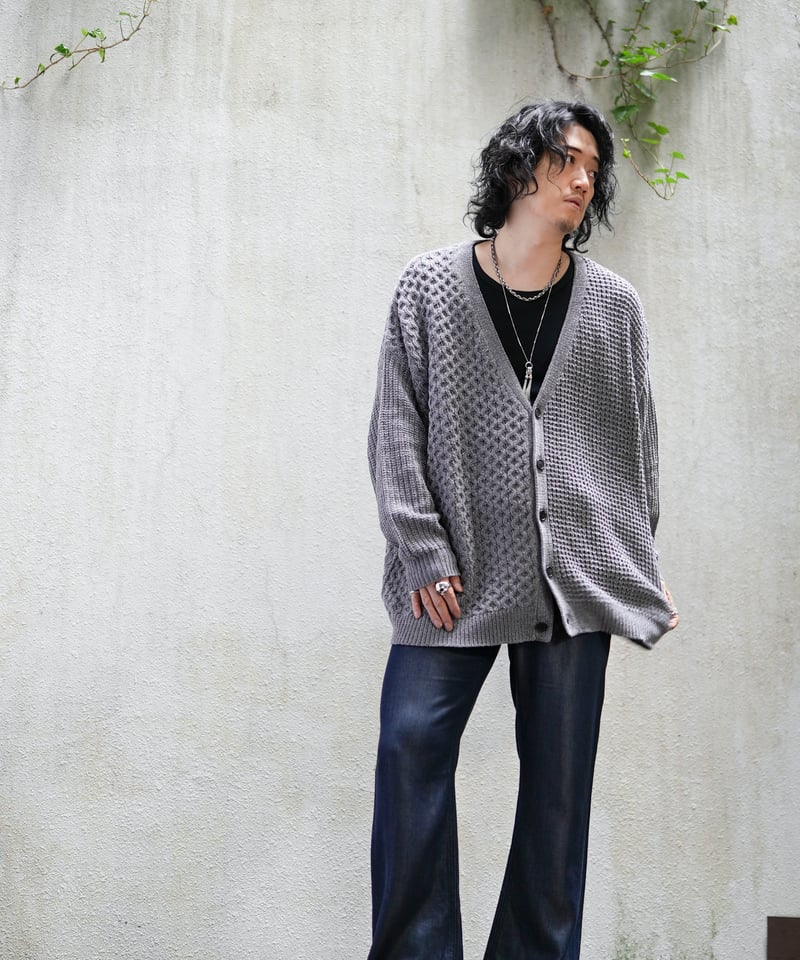 MB STANDARD ヴィンテージ グランジニットカーディガン | MB -there is