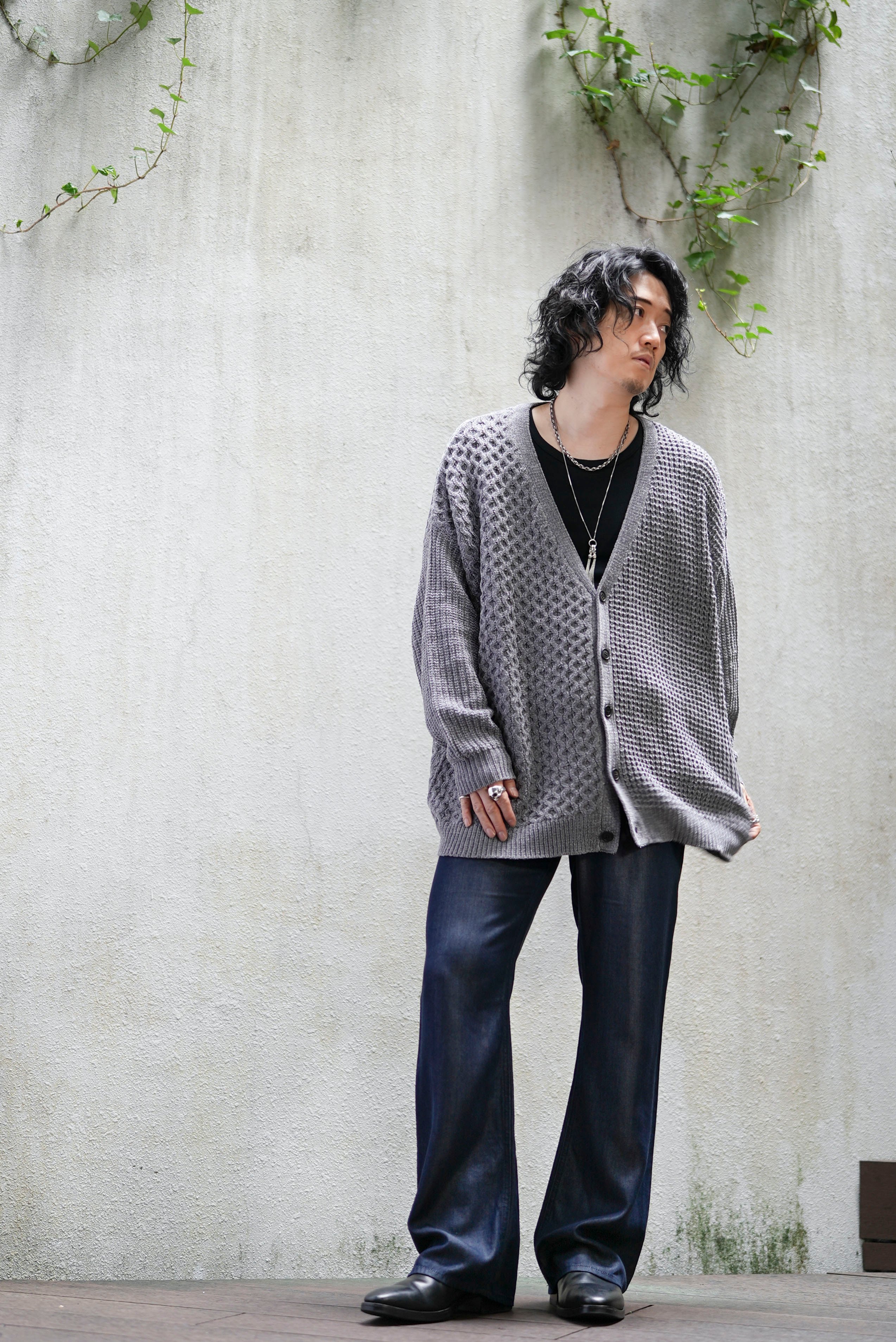 MB STANDARD ヴィンテージ グランジニットカーディガン | MB -there is