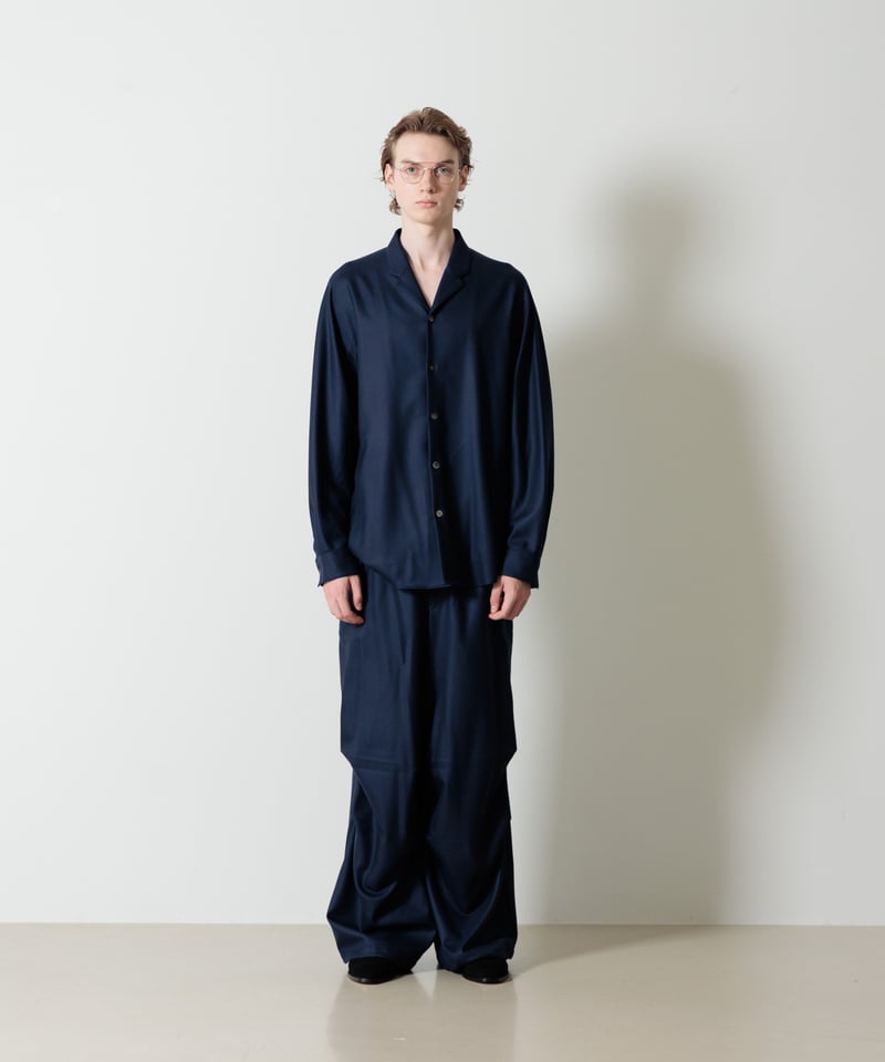 MB ULTIMATE 尾州ウール オープンカラーシャツアウター | MB -there is