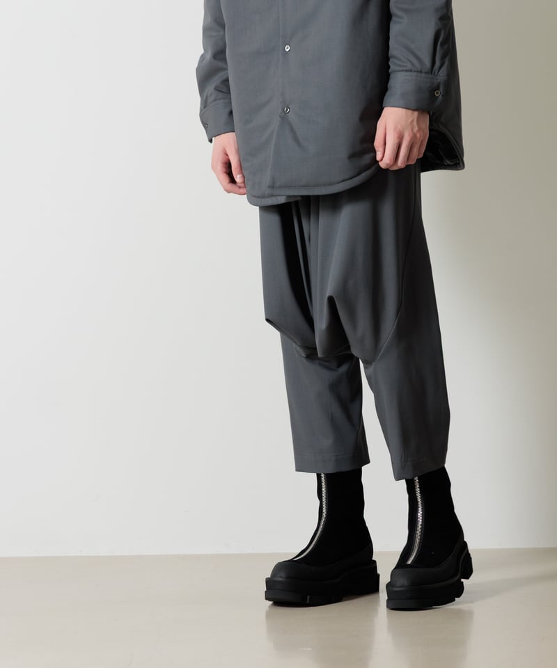 MB ULTIMATE 尾州ウール 4タックサルエルスラックス | MB -there