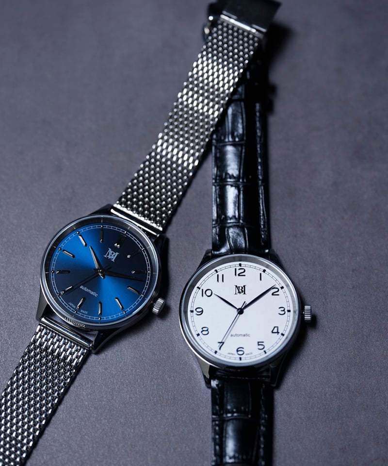 【新品未使用】 MB 機械式時計 ネイビー 替えベルトつき MB ULTIMATE FABRIC 機械式時計(自動巻) | MB -there is a