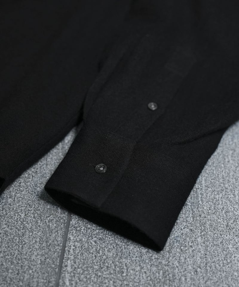 MBハイエンド尾州 2/48ウールガーゼシアーシャツ　オフホワイト　Sサイズ MBハイエンド尾州 2/48ウールガーゼシアーシャツ | MB -there is