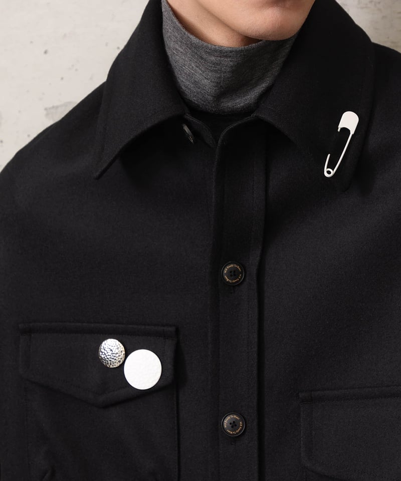 値下限界OX JEWELRy Silver Button Badge SMALL