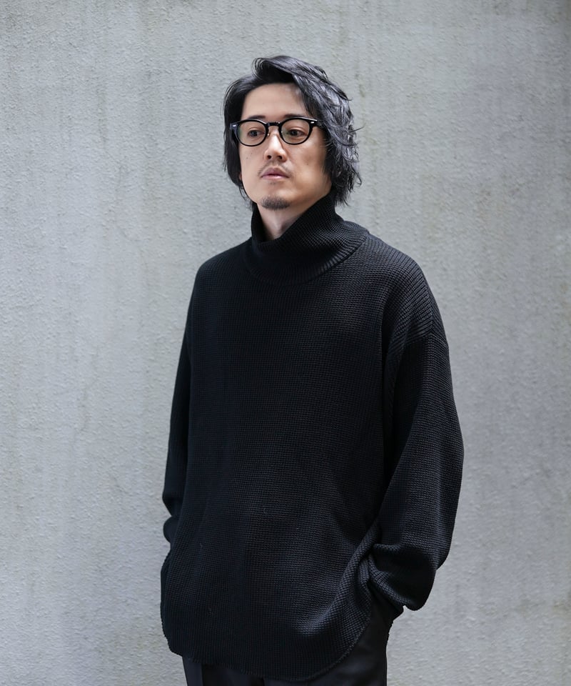 MB ワッフルタートルネック by UMEDA NIIGATA Mサイズ MB ULTIMATE FABRIC High Twist Extra Fine Merino
