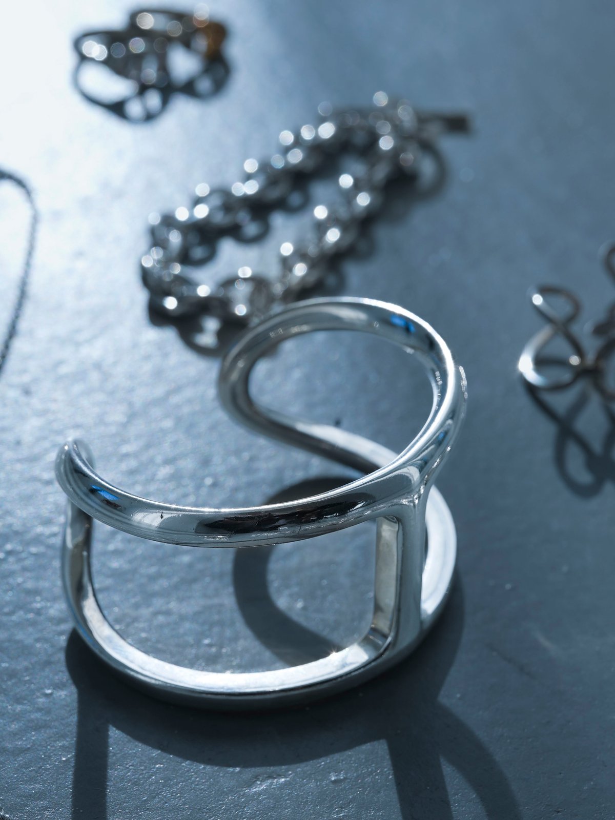 OX JEWELRy Classic Big Anchor Chain Bangle | MB