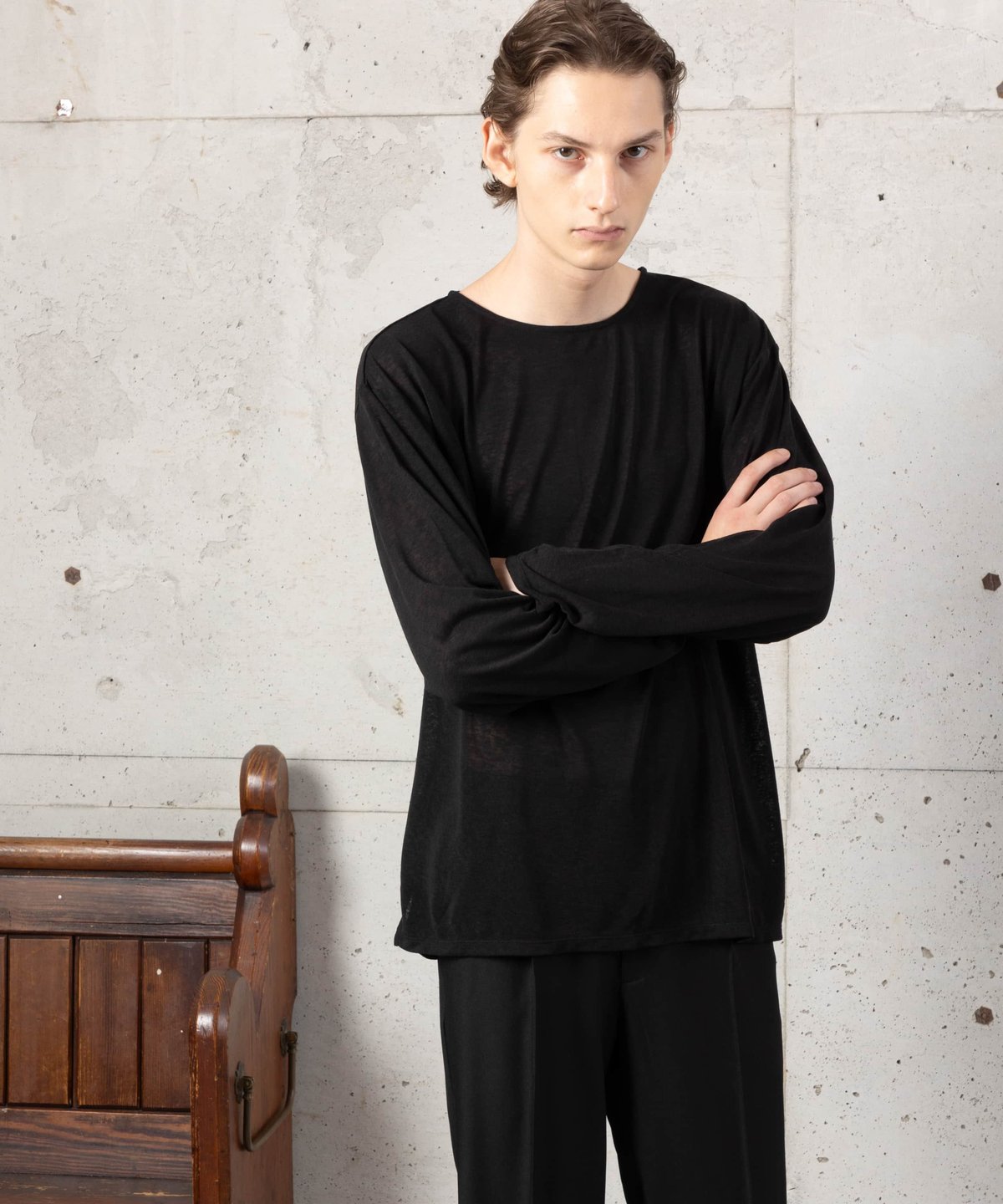 MBスタンダード　ドレープトップスS ダークカーキ MBスタンダード ドレープトップス | MB -there is a reason for a