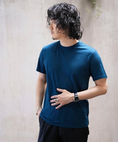 MBハイエンド尾州ウールTシャツ ジャストフィットモデル