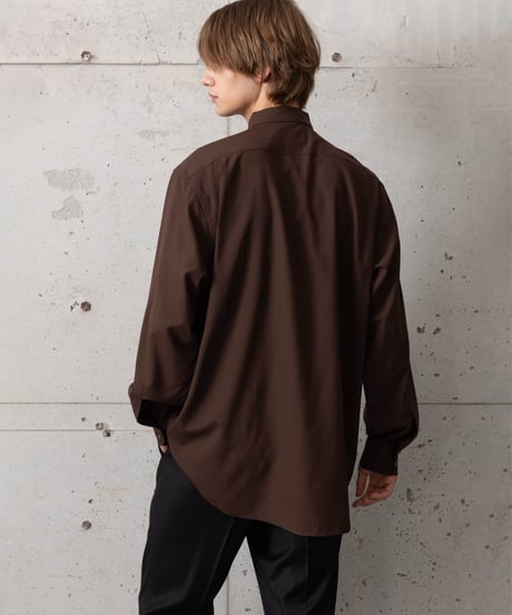 MBハイエンド尾州ウール Super140's ULTRAFINE WOOL パーマネントシャツ