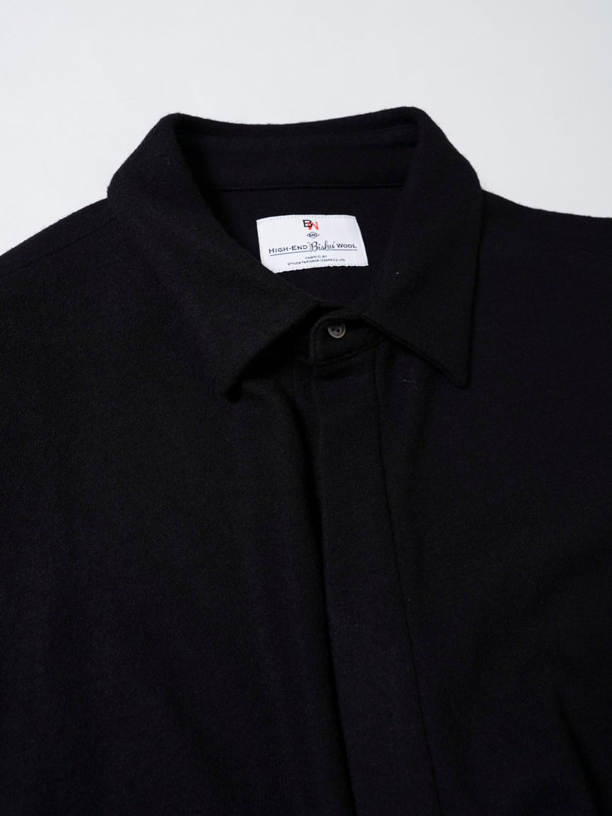 MBハイエンド尾州ウール クラシックシャツジャケット | MB -there is a