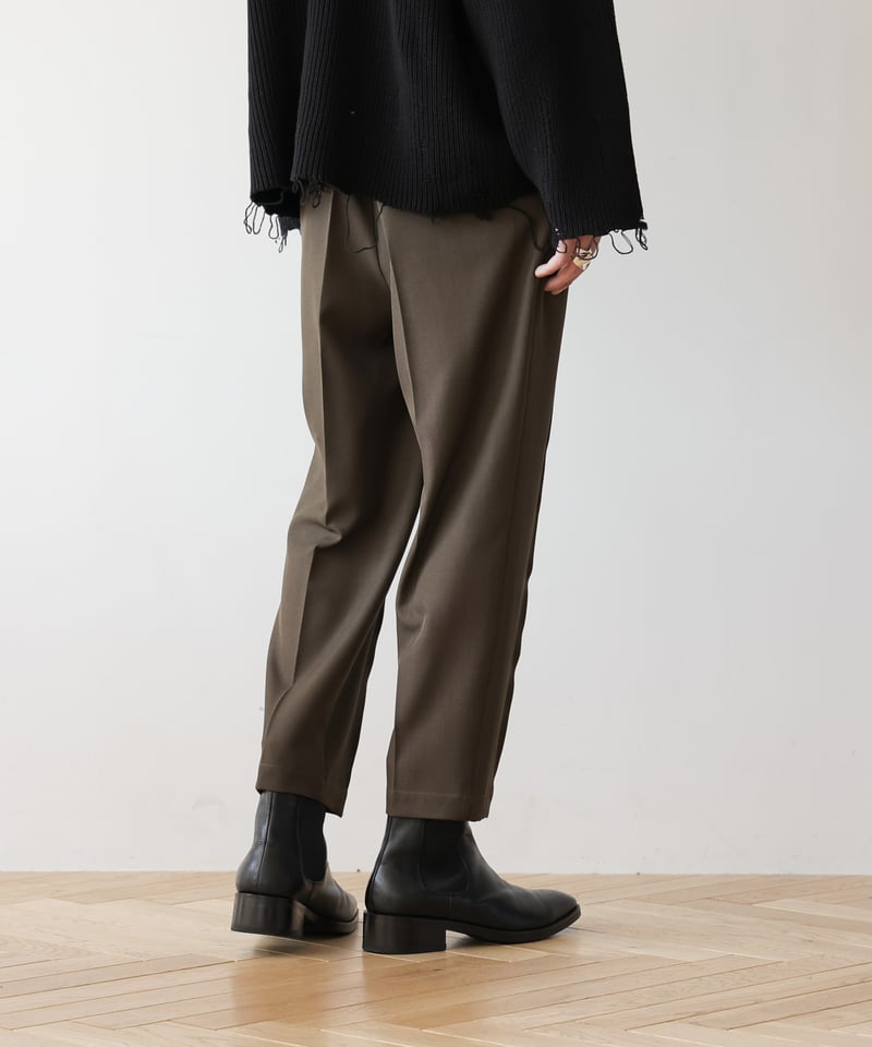 STANDARD WOOLY TWILL TAPERED SLACKS | MB -there