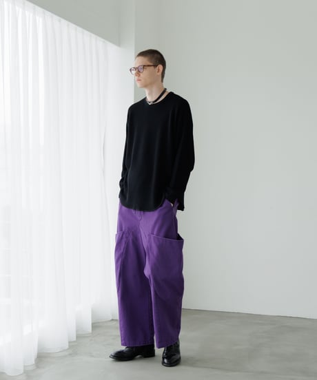 【6/14発売】ULTIMATE FABRIC HIGH TWIST EXTRA FINE MERINO WOOL WAFFLE CREW NECK by UMEDA NIIGATA