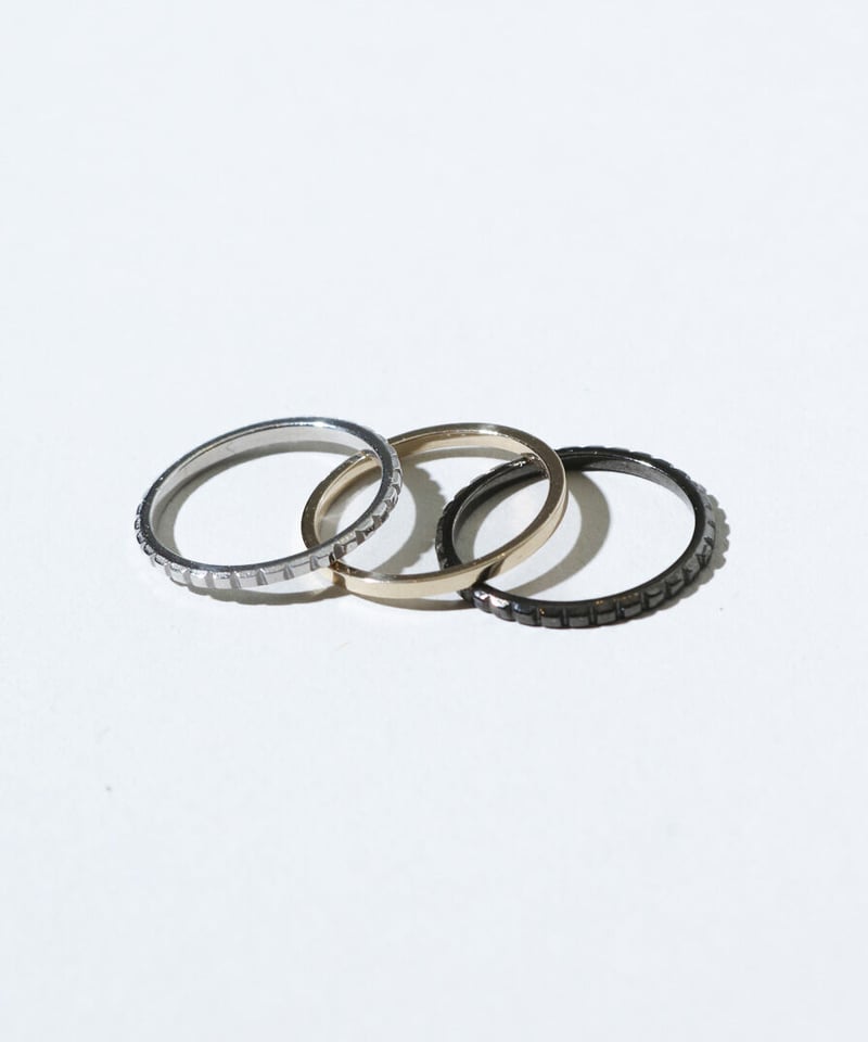 OX JEWELRY Three Color Triple Ring Set(small) |...
