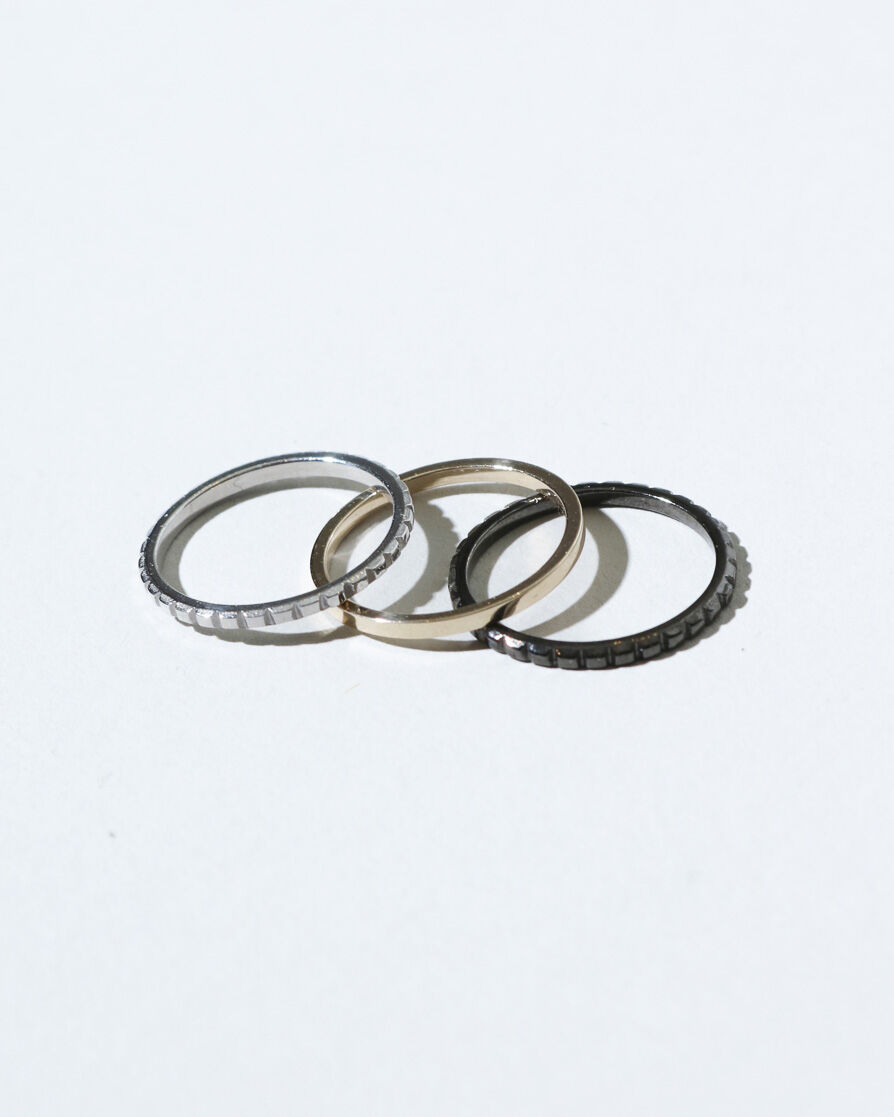 い*ー様 OX JEWELRY Three Color Triple Ring OX JEWELRY Three Color Triple Ring Set(small) |