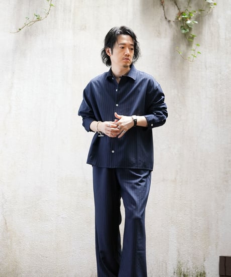 STRIPE BOX PAJAMA SHIRT
