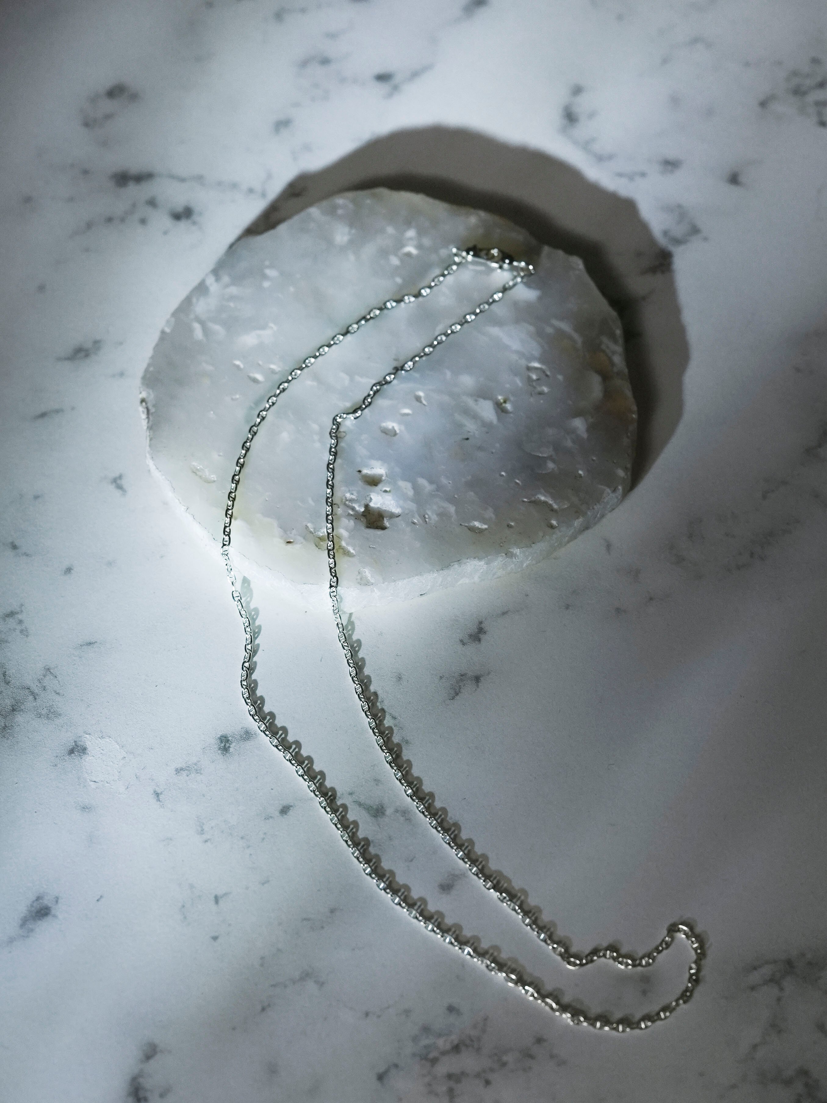 OX JEWELRy Anchor Chain Grass Cord & Necklace |