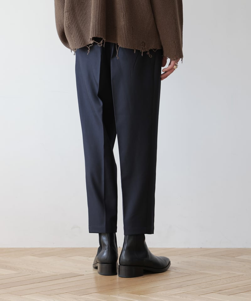 STANDARD WOOLY TWILL TAPERED SLACKS | MB -there