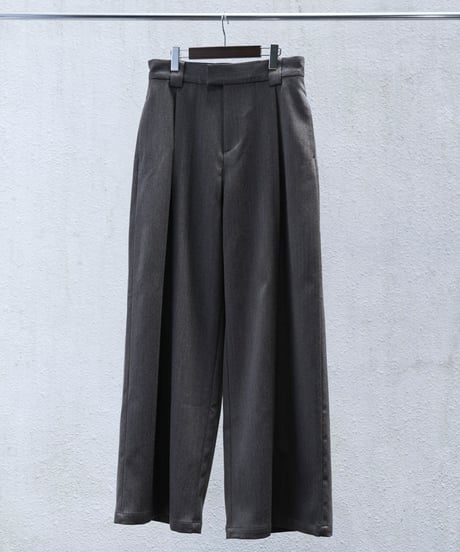 MBハイエンド尾州ウール フロントシーム”ハカマ”スラックス