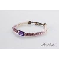 羽織紐＊アメジスト（スクエア）