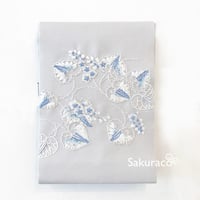 ビーズ刺繍帯＊葵