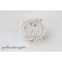 帯留＊ポルカドットアゲート