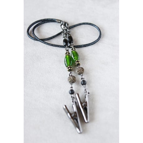 3way袂留め＊エメラルドグリーン