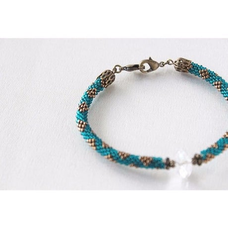 羽織紐＊Hakuro（孔雀青）