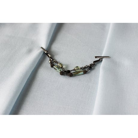 3way袂留め＊エメラルドグリーン