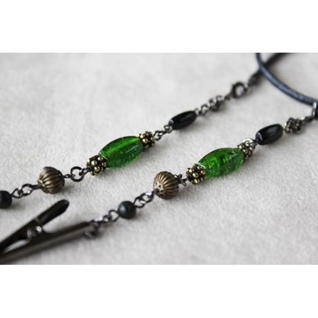 3way袂留め＊エメラルドグリーン