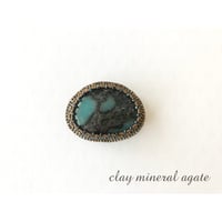 帯留＊ クレイミネラルアゲート