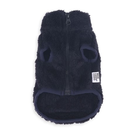 Hi Bear Fur zip-up Jacket_Navy