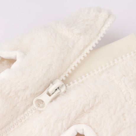 【即納】　Hi Bear Fur zip-up Jacket_White